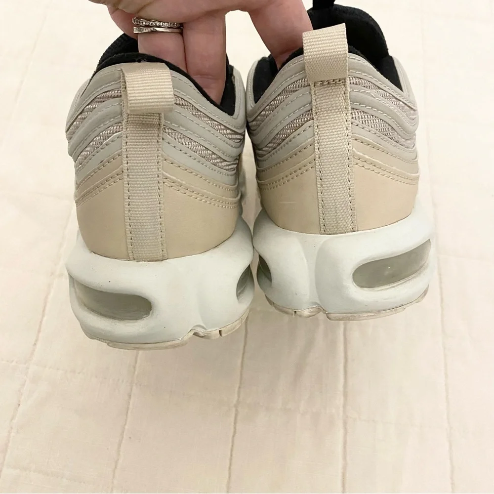 Nike Air Max 97 Black and Cream Shoes - Picture 4 of 9